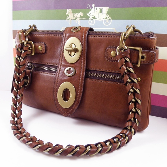NEW COACH LEGACY BRIDGIT WHISKY BROWN SHOULDER BAG 11622 RARE 65TH ANNIVERSARY - Picture 11 of 15